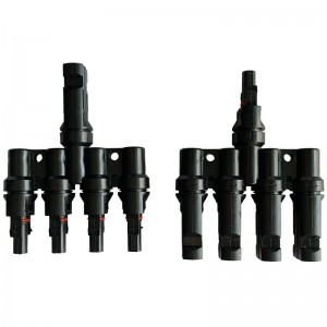 4 bis 1 Multi-Ast-Photovoltaik-Anschluss 30A für Solar-PV-Stecker-Buchse mit Solarkabel 2,5 mm2 ~ 6,0 mm