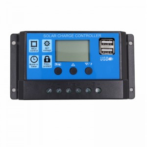 PWM Solar Ladegerät Controller 60A 50A 40A 30A 20A 10A 12V 24V Batterieladegerät LCD Dual USB Solar Panel Regler MAX 50V PV-Eingang